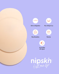 Kit Brasier Adhesivo + Copas Adhesivas en Silicona (Talla PLUS) - Nipskin®