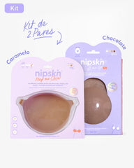 Kit Brasier Adhesivo + Copas Adhesivas en Silicona (Talla PLUS) - Nipskin®
