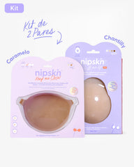 Kit Brasier Adhesivo + Copas Adhesivas en Silicona (Talla PLUS) - Nipskin®