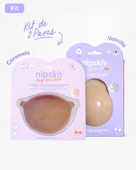 Kit Brasier Adhesivo + Copas Adhesivas en Silicona (Talla PLUS) - Nipskin®