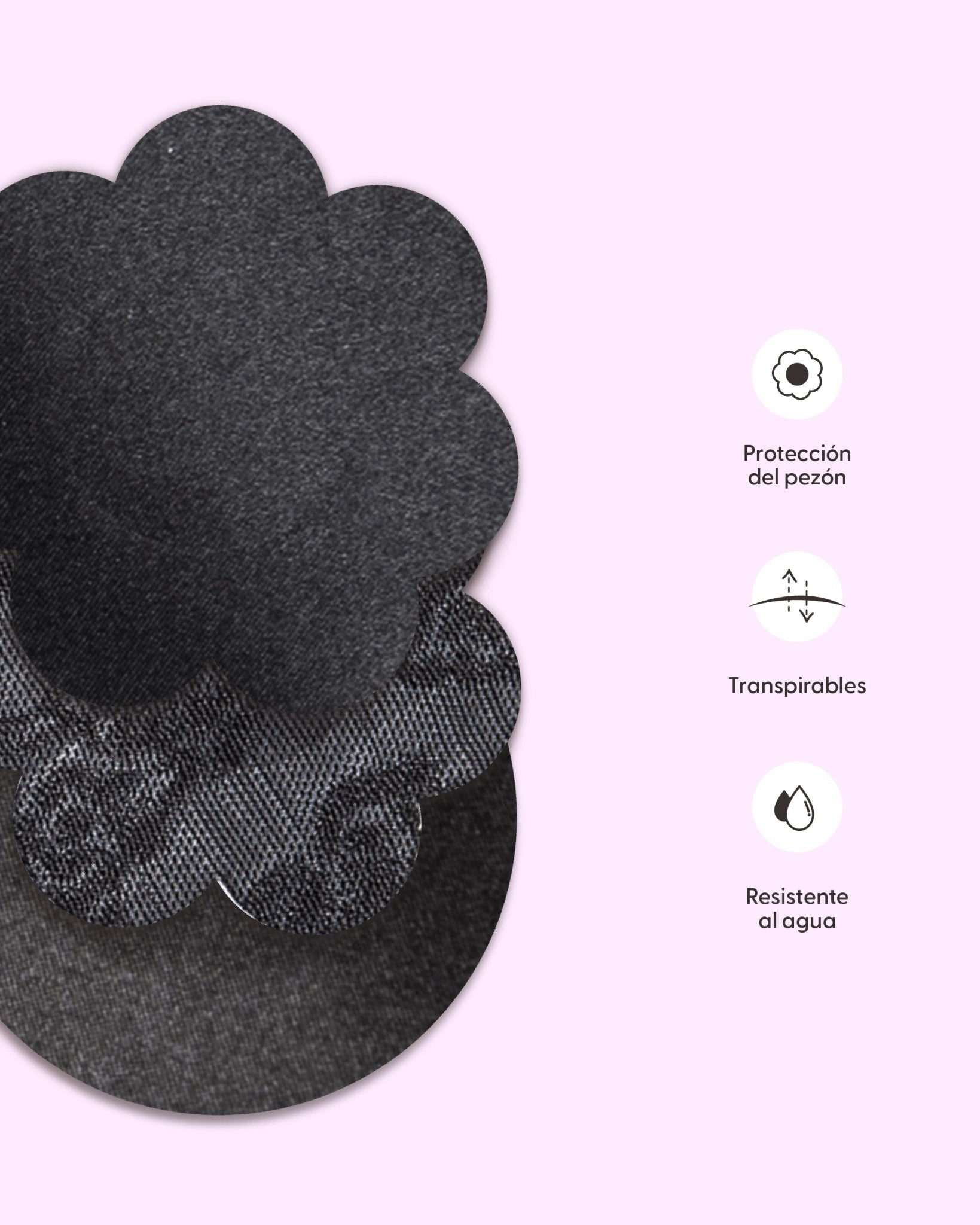 Black surprise me - Stickers para cubrir los pezones de un solo uso - Nipskin Salvador