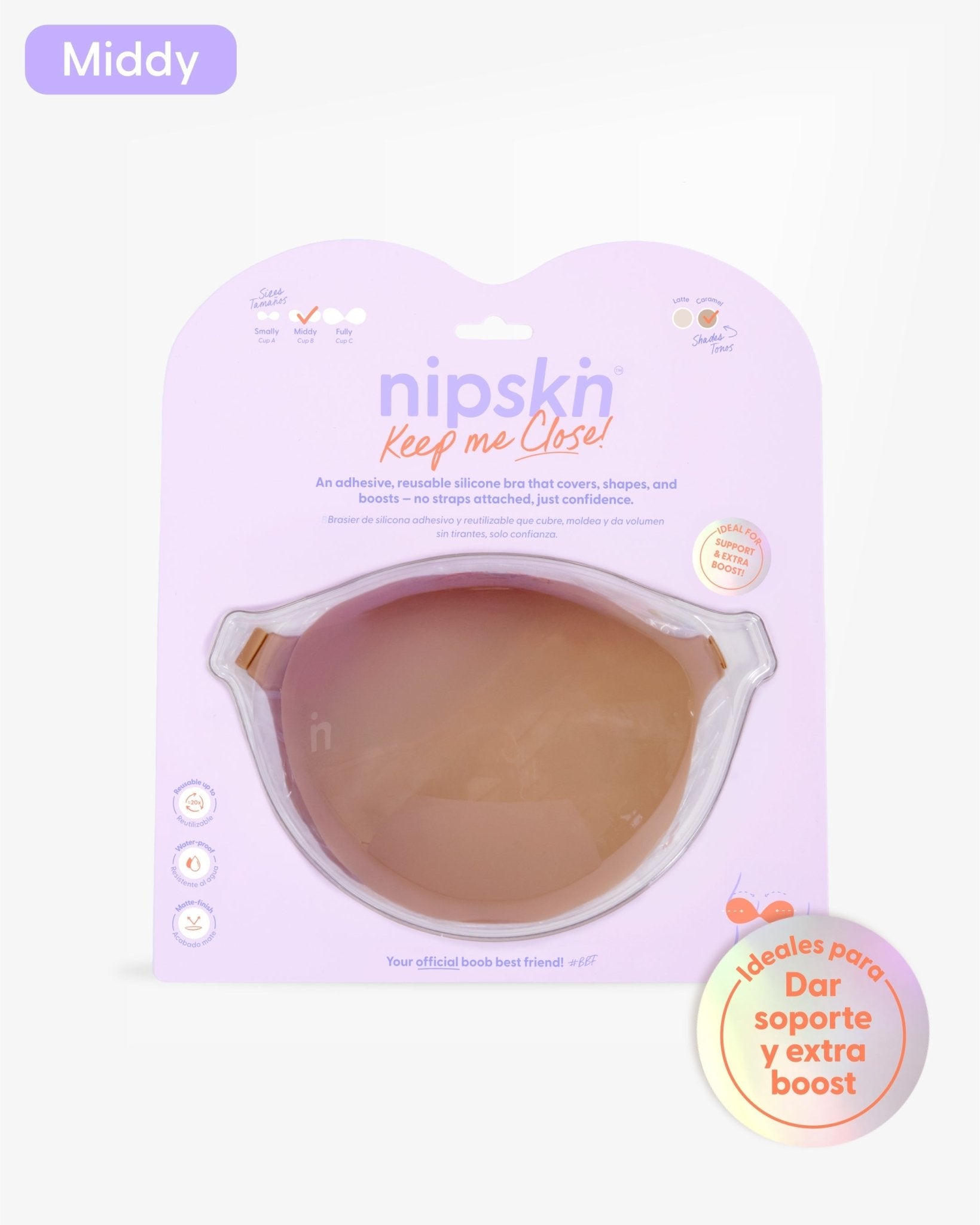 Brasier Invisible Adhesivo de Silicona, Keep Me Close - Nipskin® - Nipskin Salvador