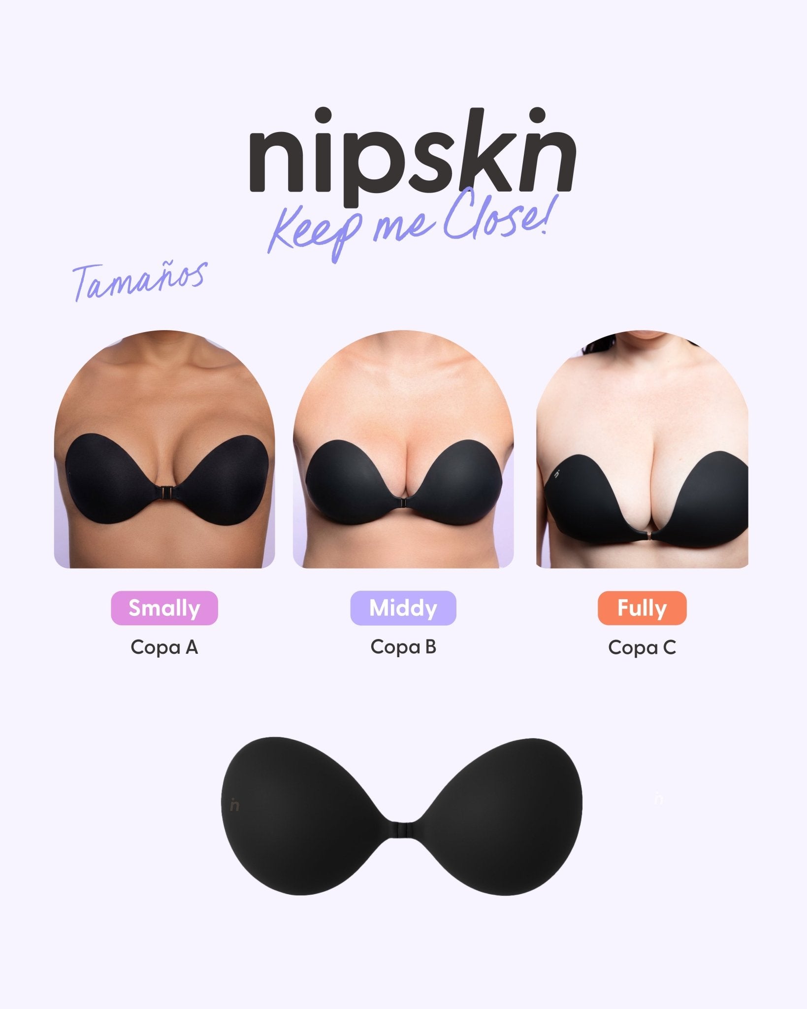 Brasier Invisible Adhesivo de Silicona, Keep Me Close - Nipskin® - Nipskin Salvador