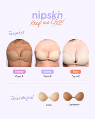 Brasier Invisible Adhesivo de Silicona, Keep Me Close - Nipskin® - Nipskin Salvador