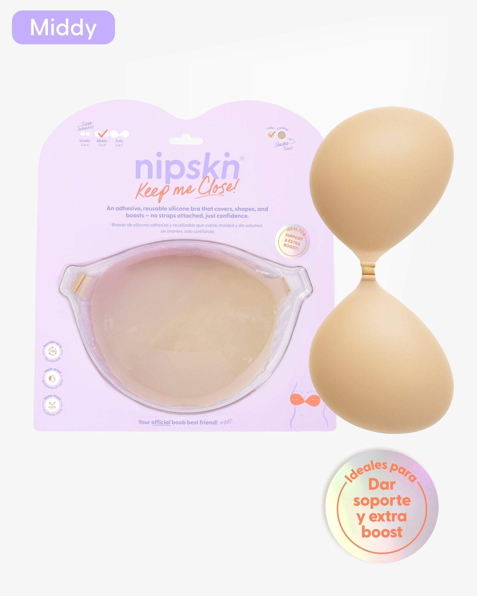 Brasier Invisible Adhesivo de Silicona, Keep Me Close - Nipskin® - Nipskin Salvador