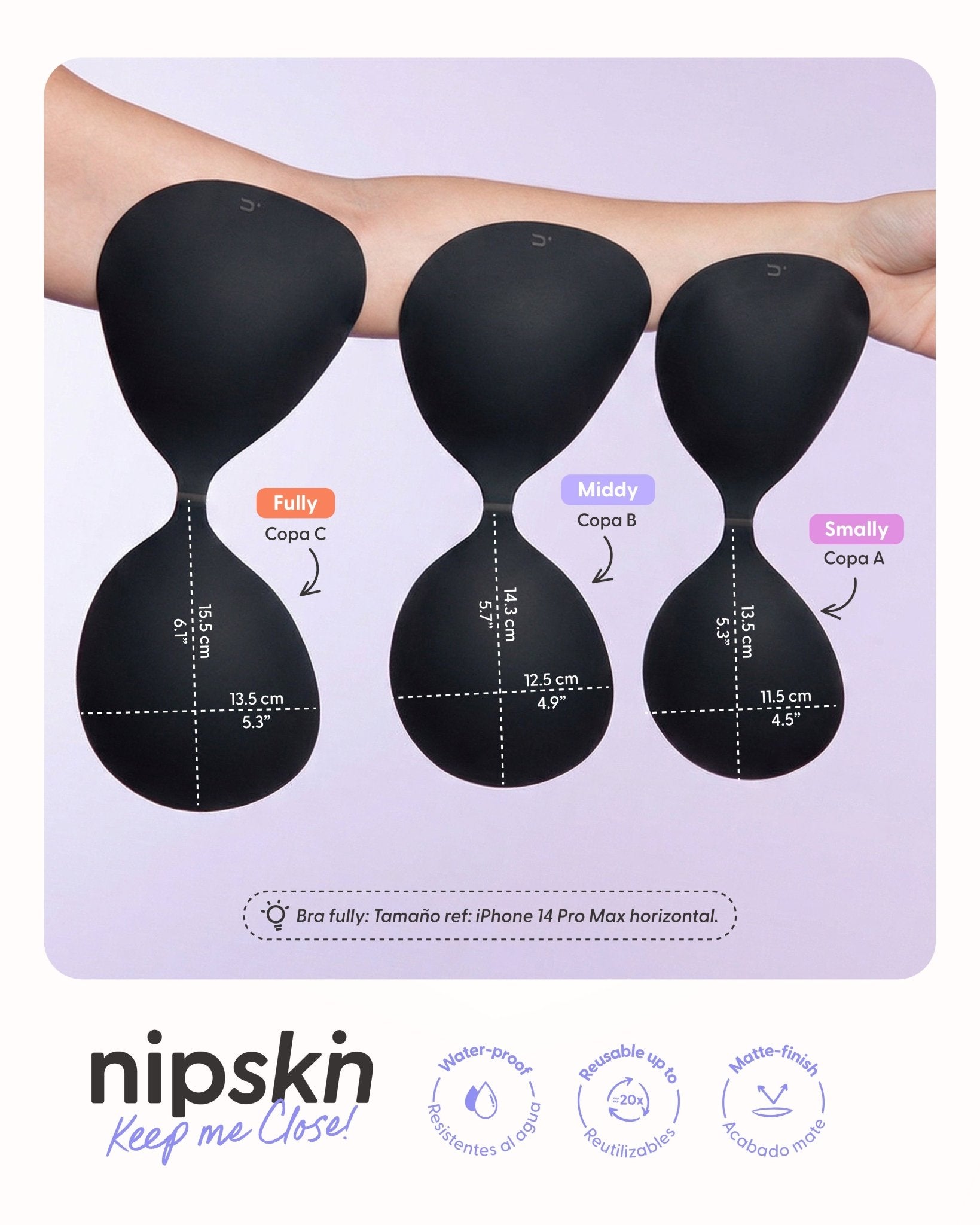 Brasier Invisible Adhesivo de Silicona, Keep Me Close - Nipskin® - Nipskin Salvador