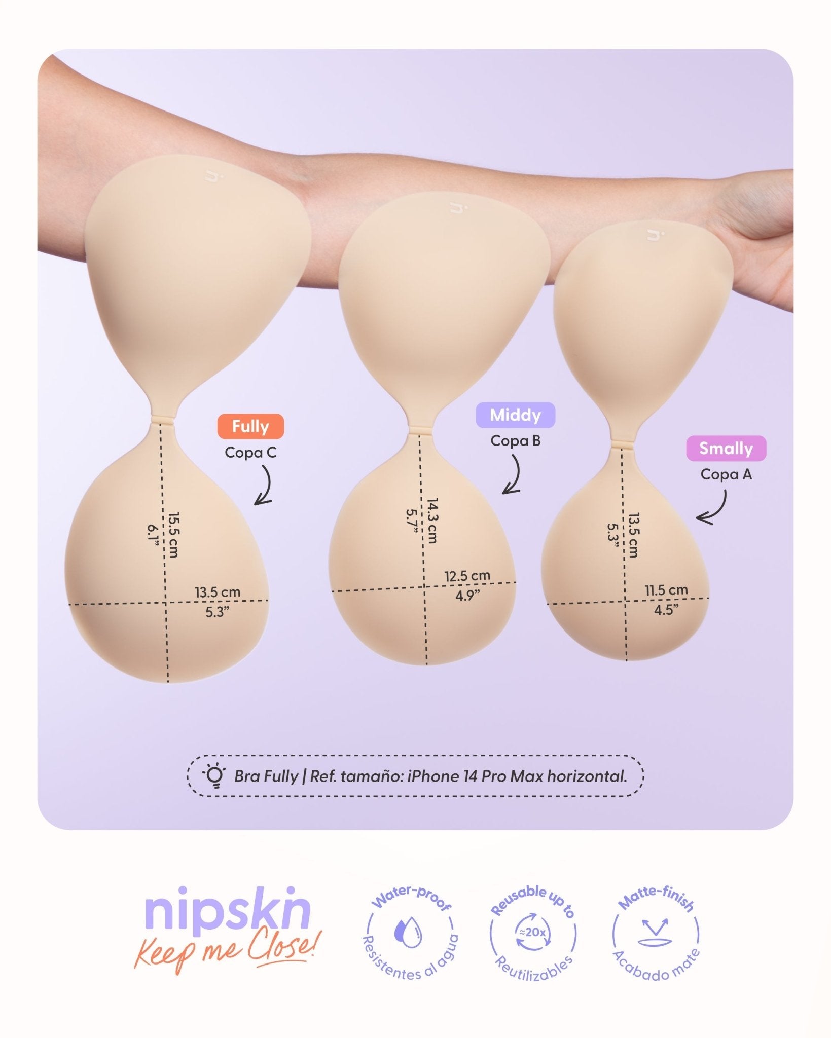 Brasier Invisible Adhesivo de Silicona, Keep Me Close - Nipskin® - Nipskin Salvador