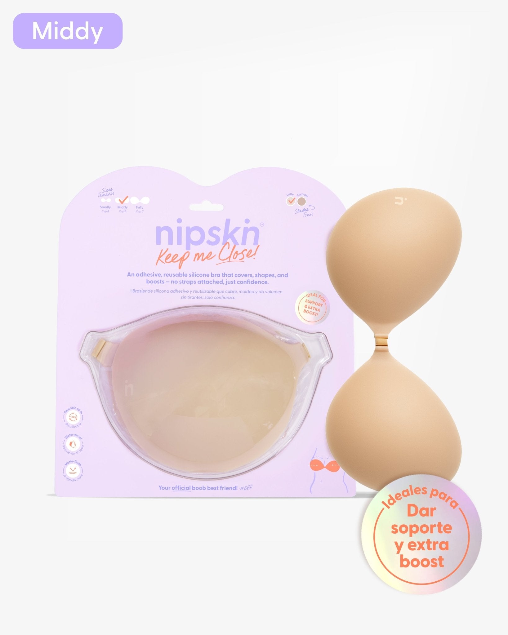 Brasier Invisible Adhesivo de Silicona, Keep Me Close - Nipskin® - Nipskin Salvador