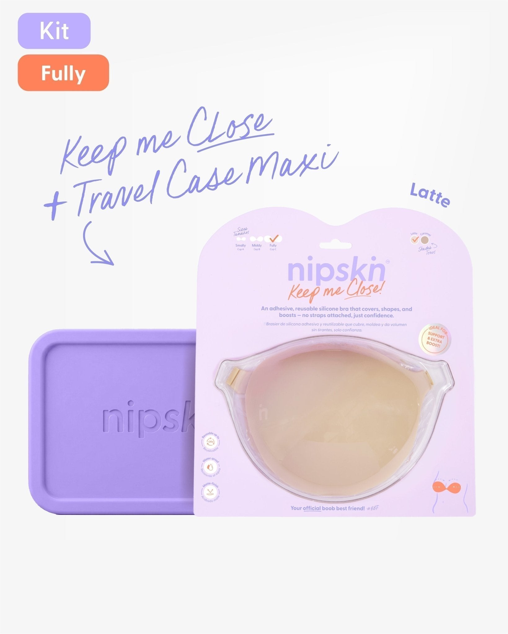 Brasier Invisible Adhesivo de Silicona más Estuche - Nipskin® - Nipskin Salvador