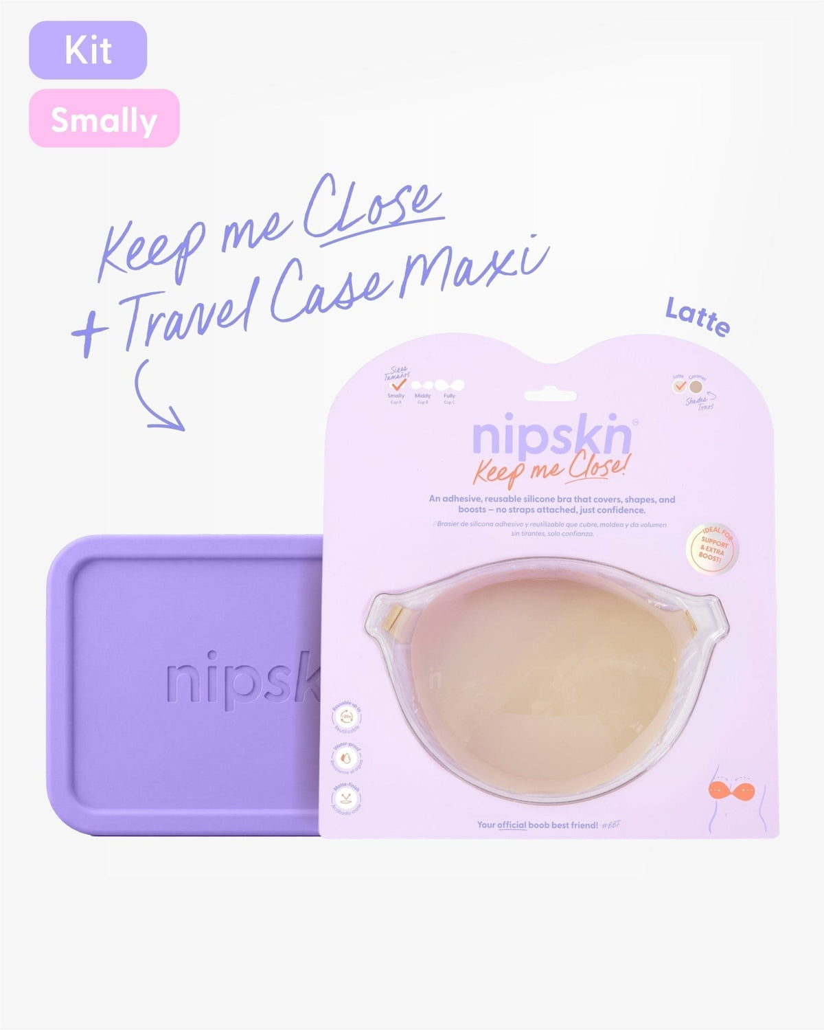 Brasier Invisible Adhesivo de Silicona más Estuche - Nipskin® - Nipskin Salvador