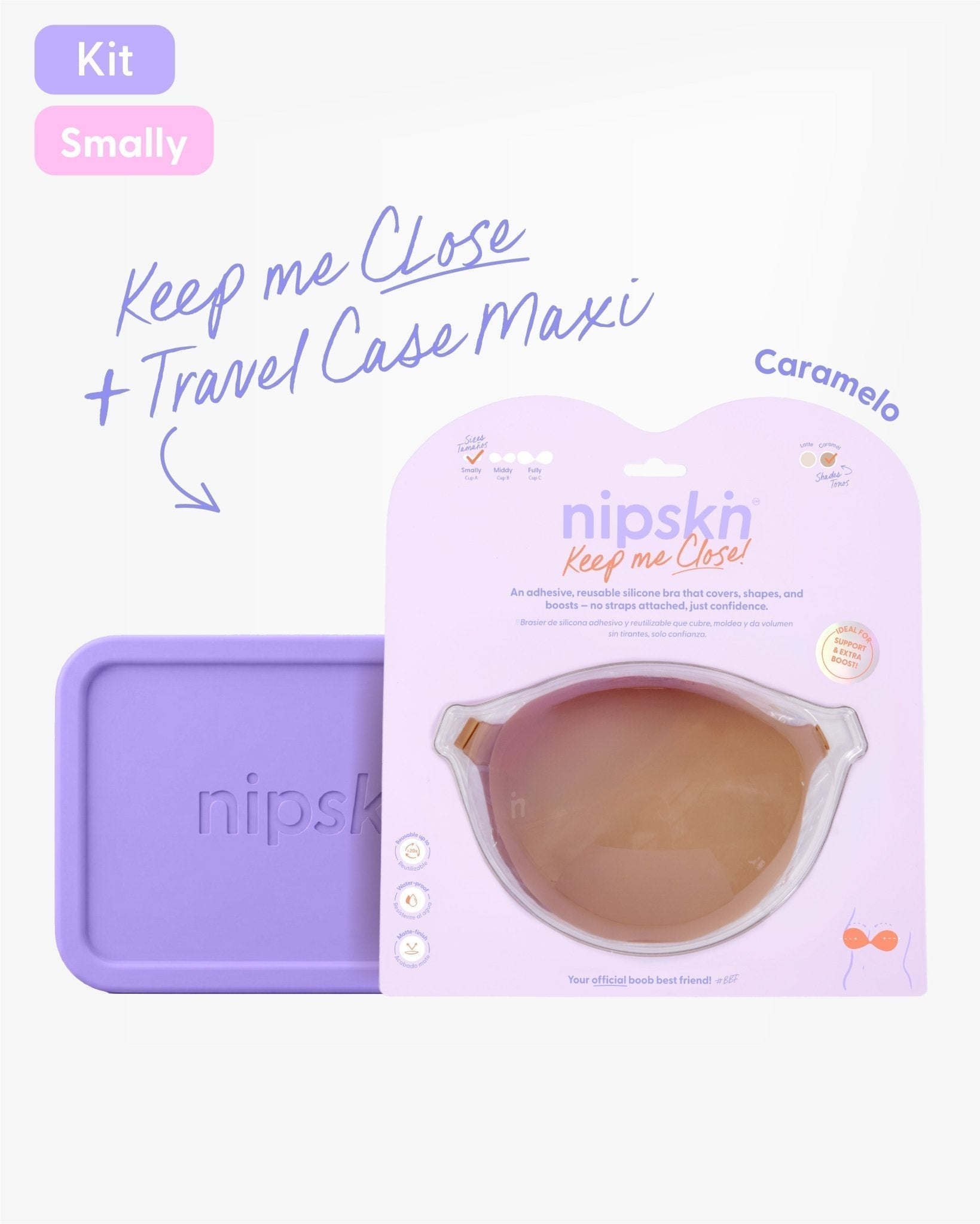Brasier Invisible Adhesivo de Silicona más Estuche - Nipskin® - Nipskin Salvador