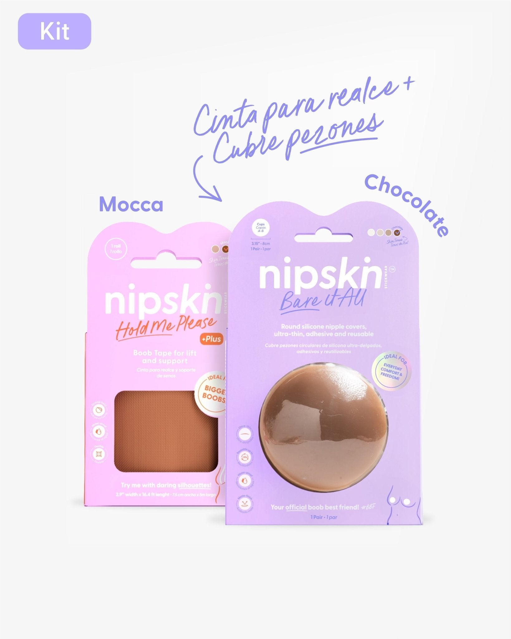 Cinta para Levantar el Busto más Cubre pezón - Nipskin® - Nipskin Salvador