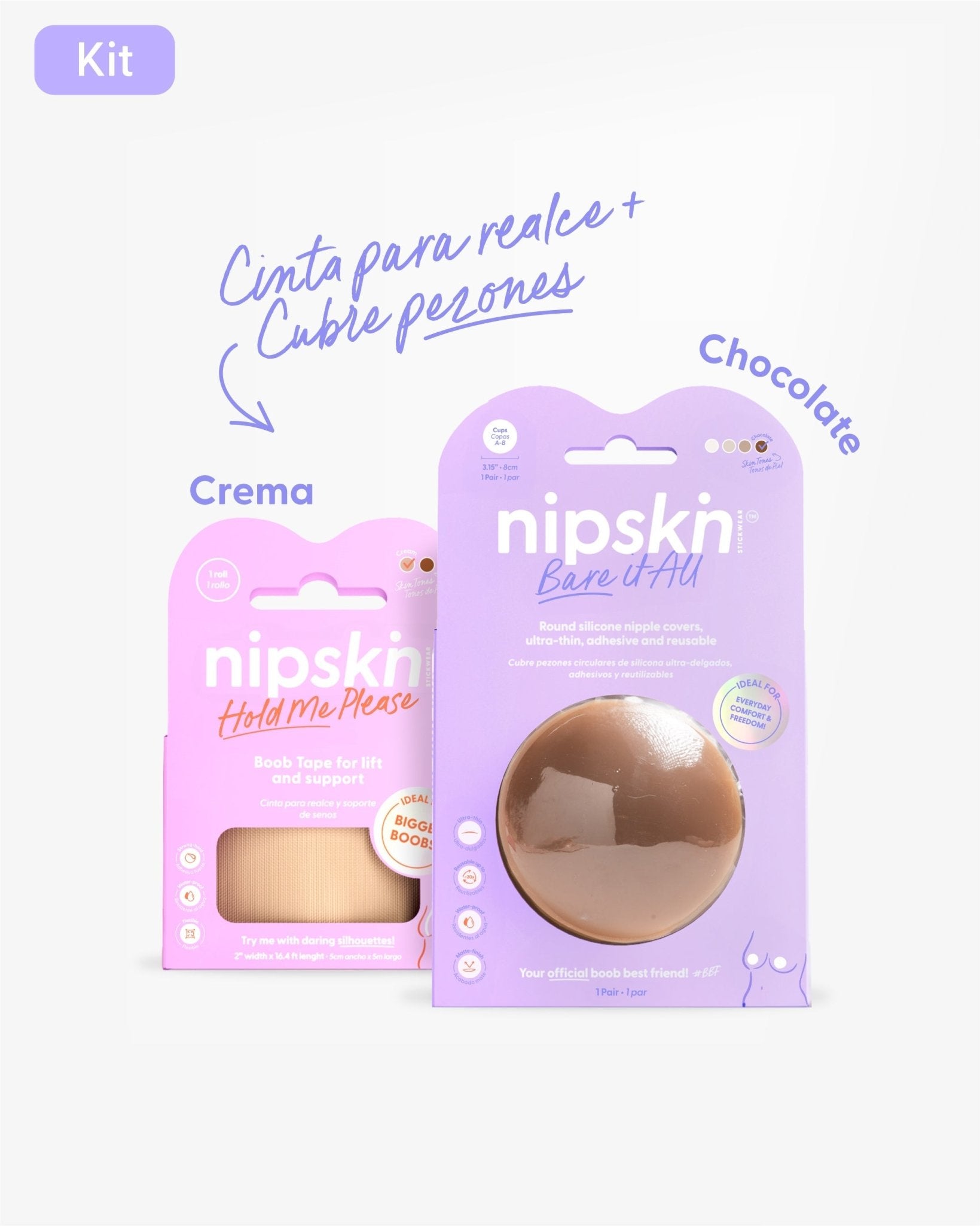 Cinta para Levantar el Busto más Cubre pezón - Nipskin® - Nipskin Salvador