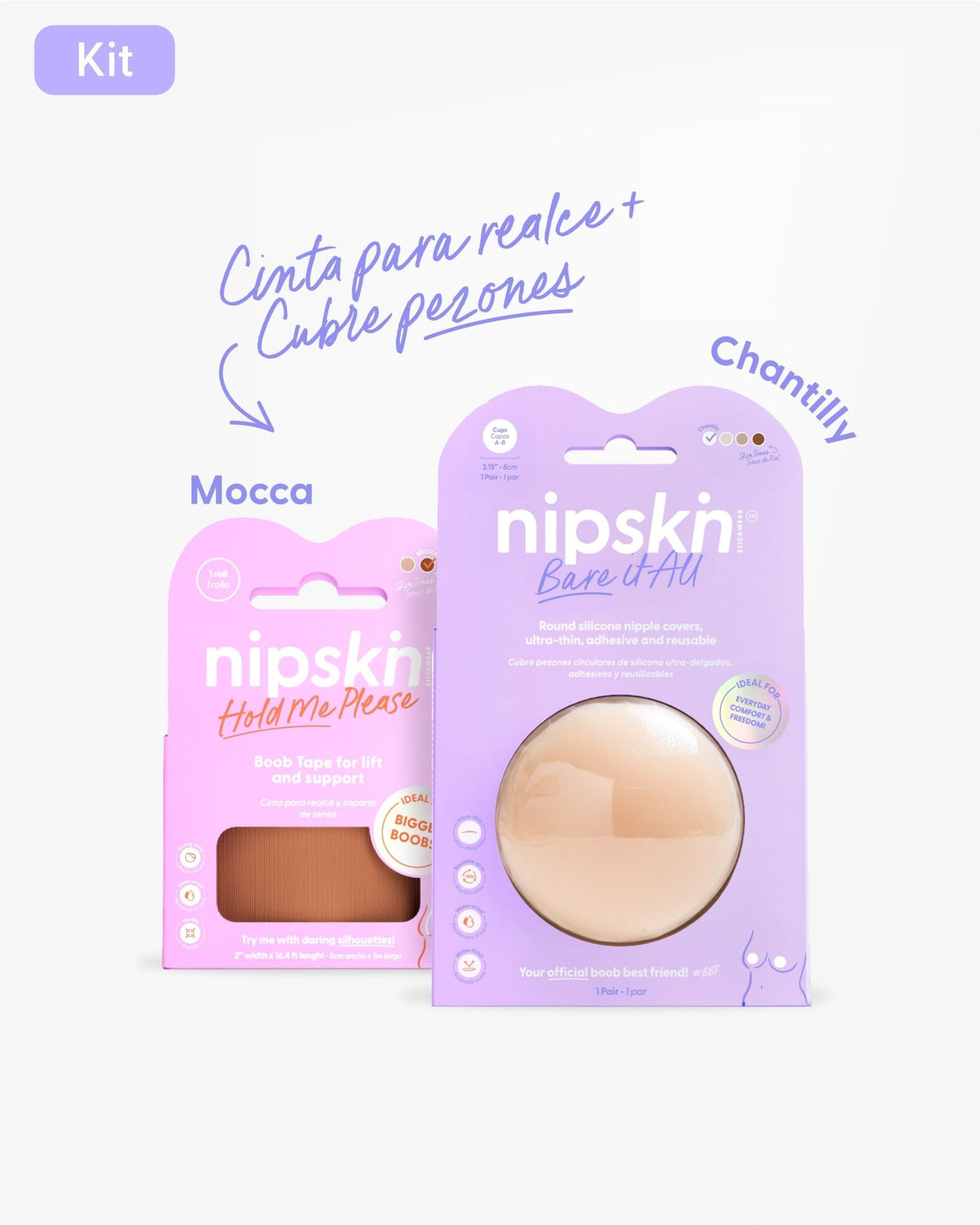 Cinta para Levantar el Busto más Cubre pezón - Nipskin® - Nipskin Salvador