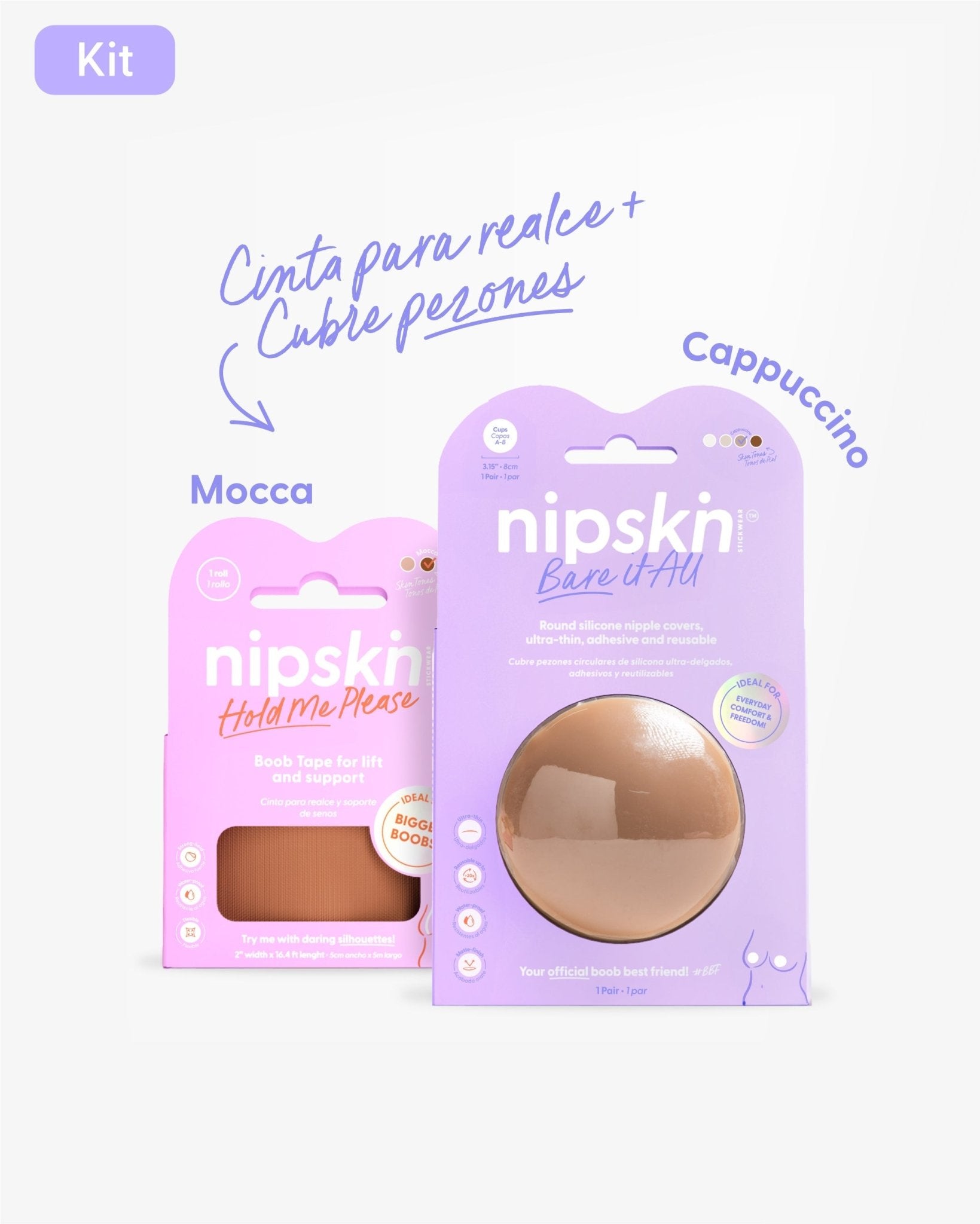 Cinta para Levantar el Busto más Cubre pezón - Nipskin® - Nipskin Salvador
