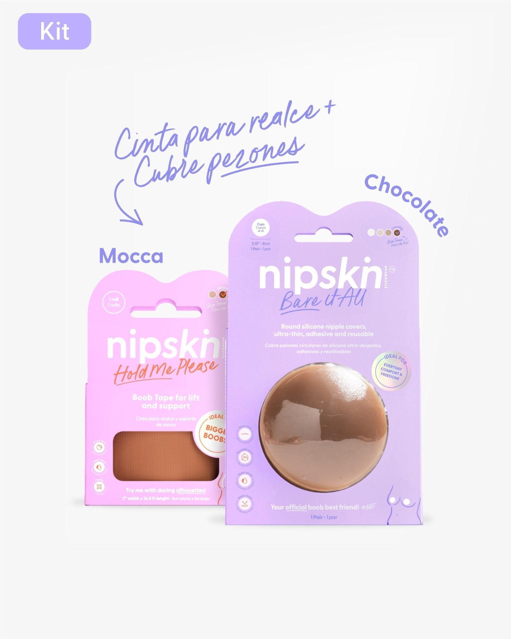 Cinta para Levantar el Busto más Cubre pezón - Nipskin® - Nipskin Salvador