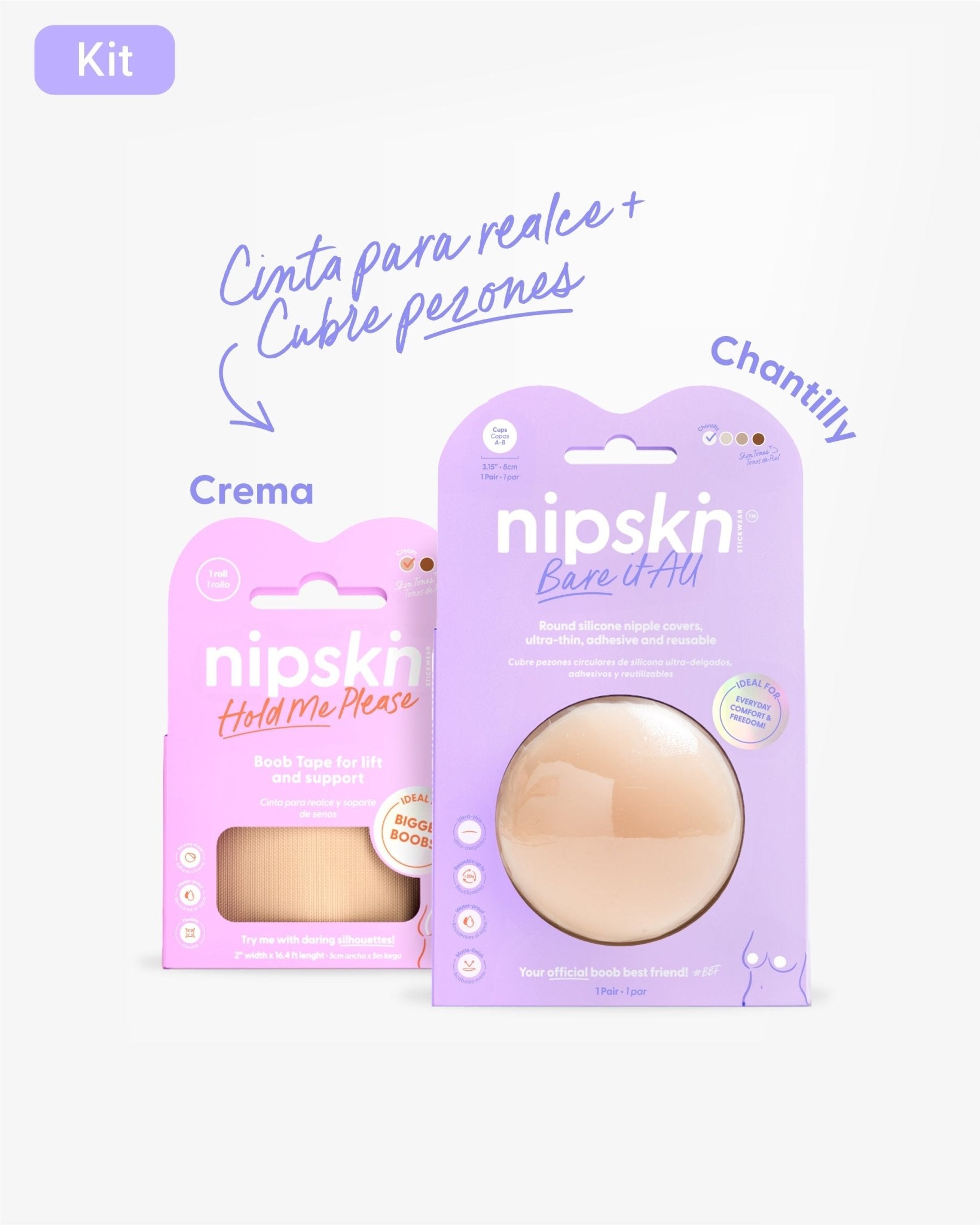 Cinta para Levantar el Busto más Cubre pezón - Nipskin® - Nipskin Salvador