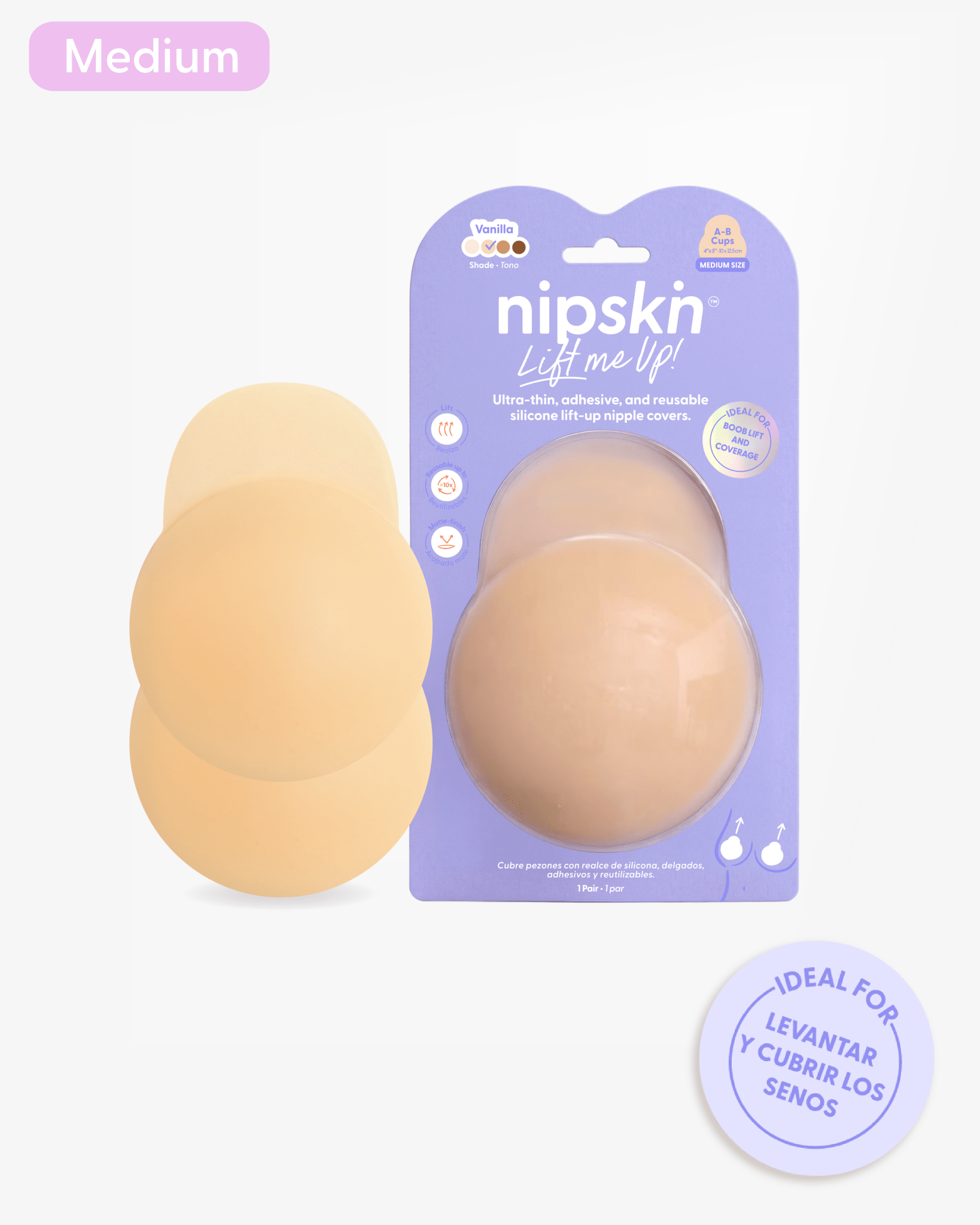 Copas Adhesivas en Silicona Para Levantar busto, Lift Me Up - Nipskin® - Nipskin Salvador