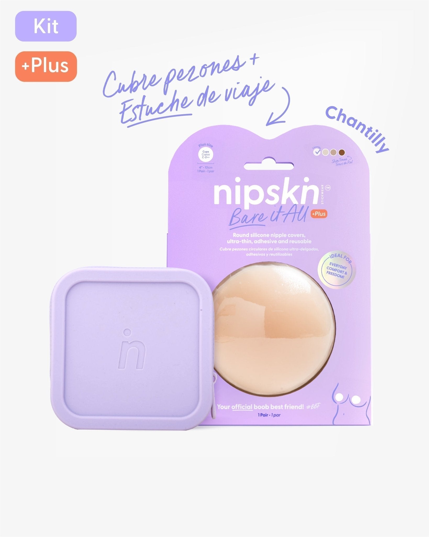 Cubre pezón de Silicona más estuche - Nipskin® - Nipskin Salvador