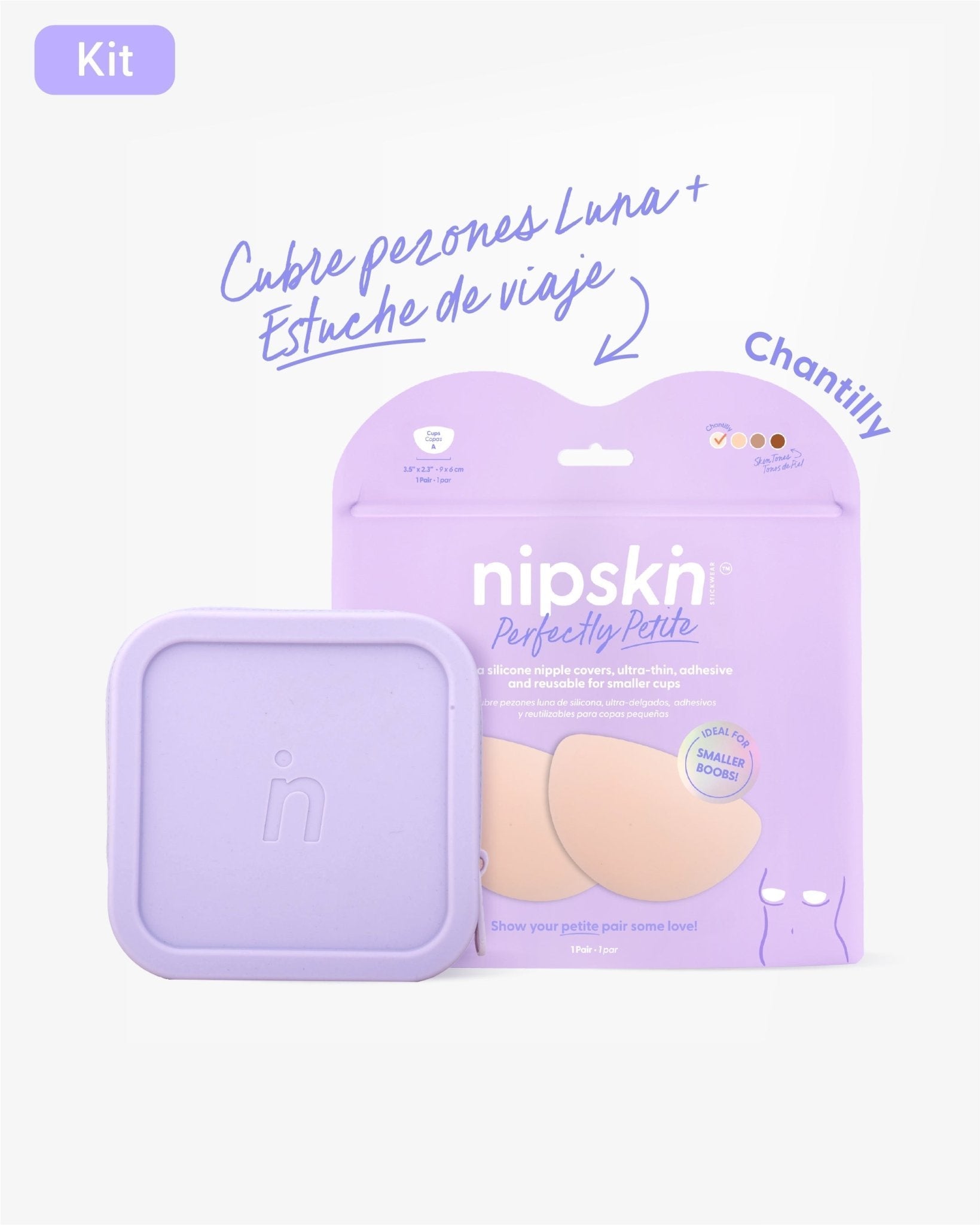 Cubre Pezón de Silicona Senos Pequeños y Estuche - Nipskin® - Nipskin Salvador