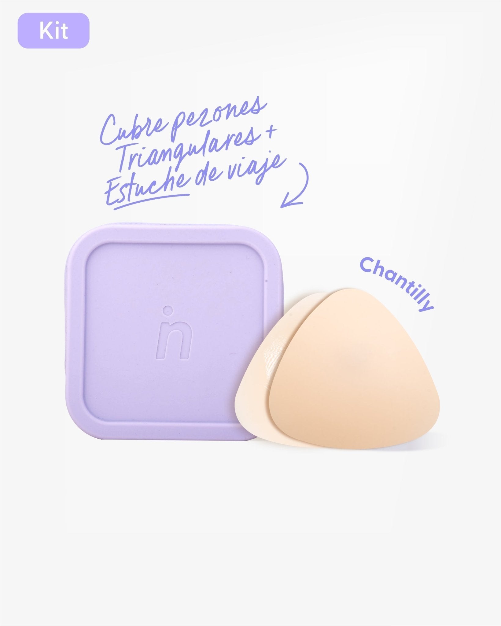 Cubre pezón Triangular más Estuche - Nipskin® - Nipskin Salvador