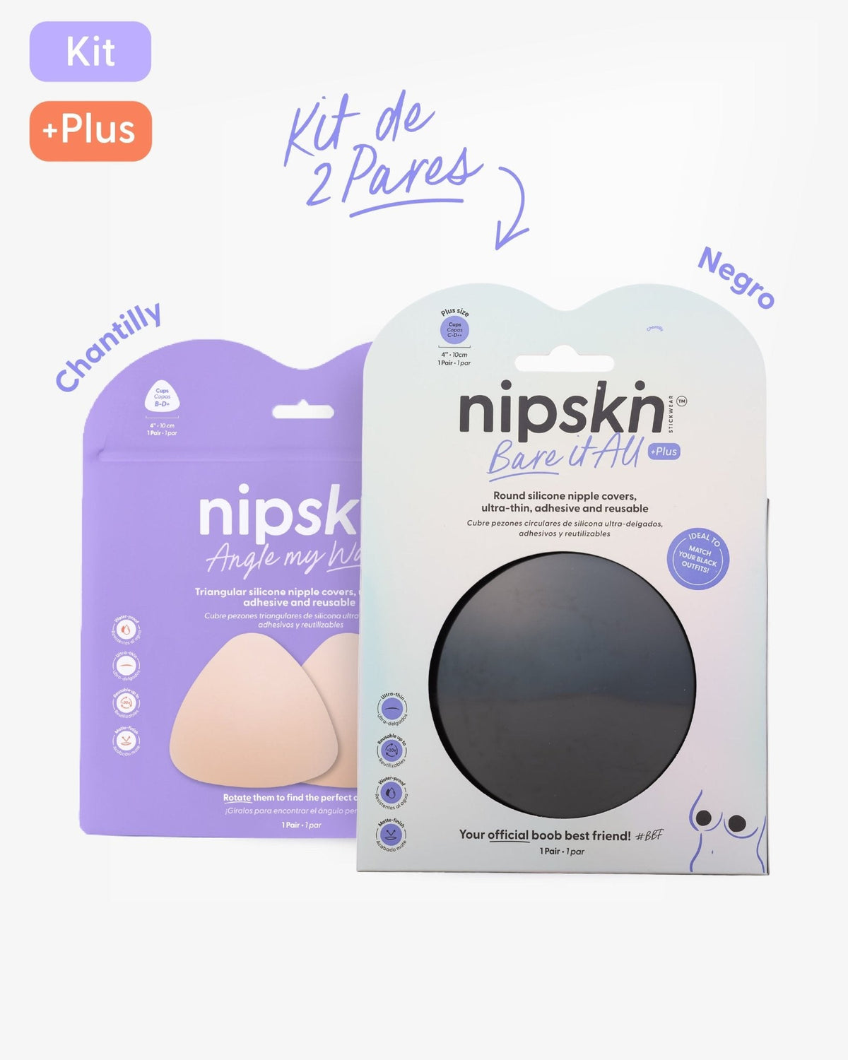 Cubre Pezones Adhesivos x2 - Nipskin® - Nipskin Salvador