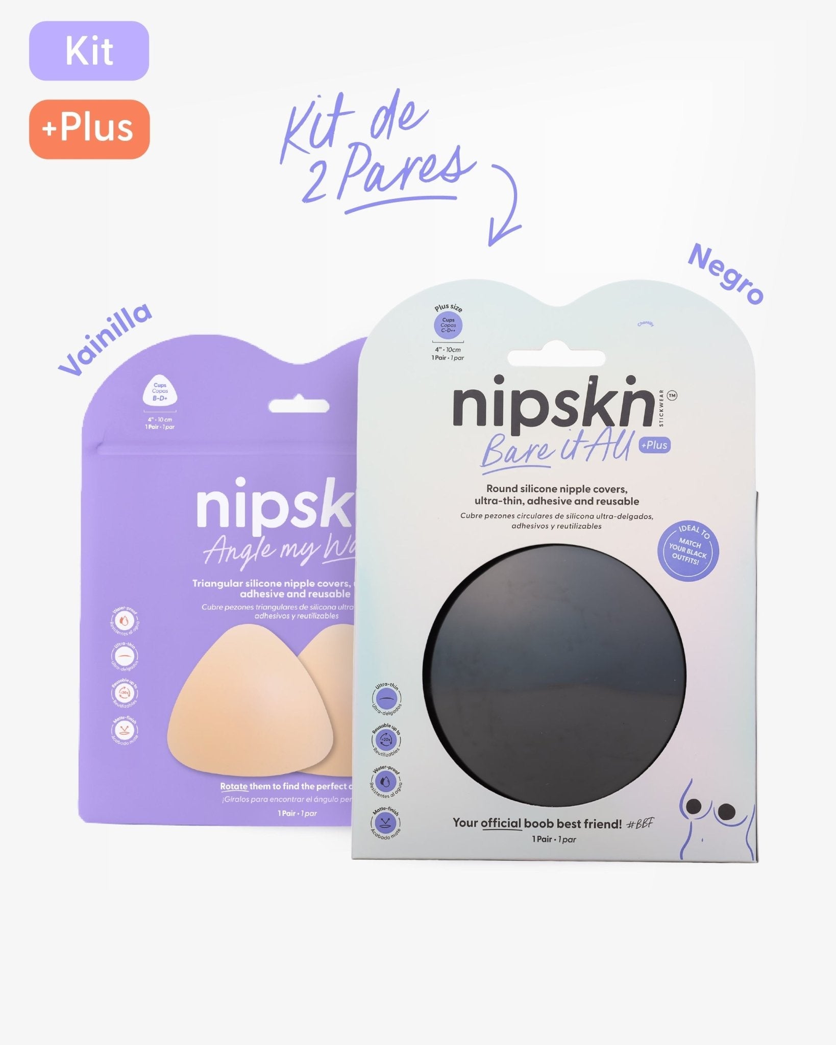 Cubre Pezones Adhesivos x2 - Nipskin® - Nipskin Salvador