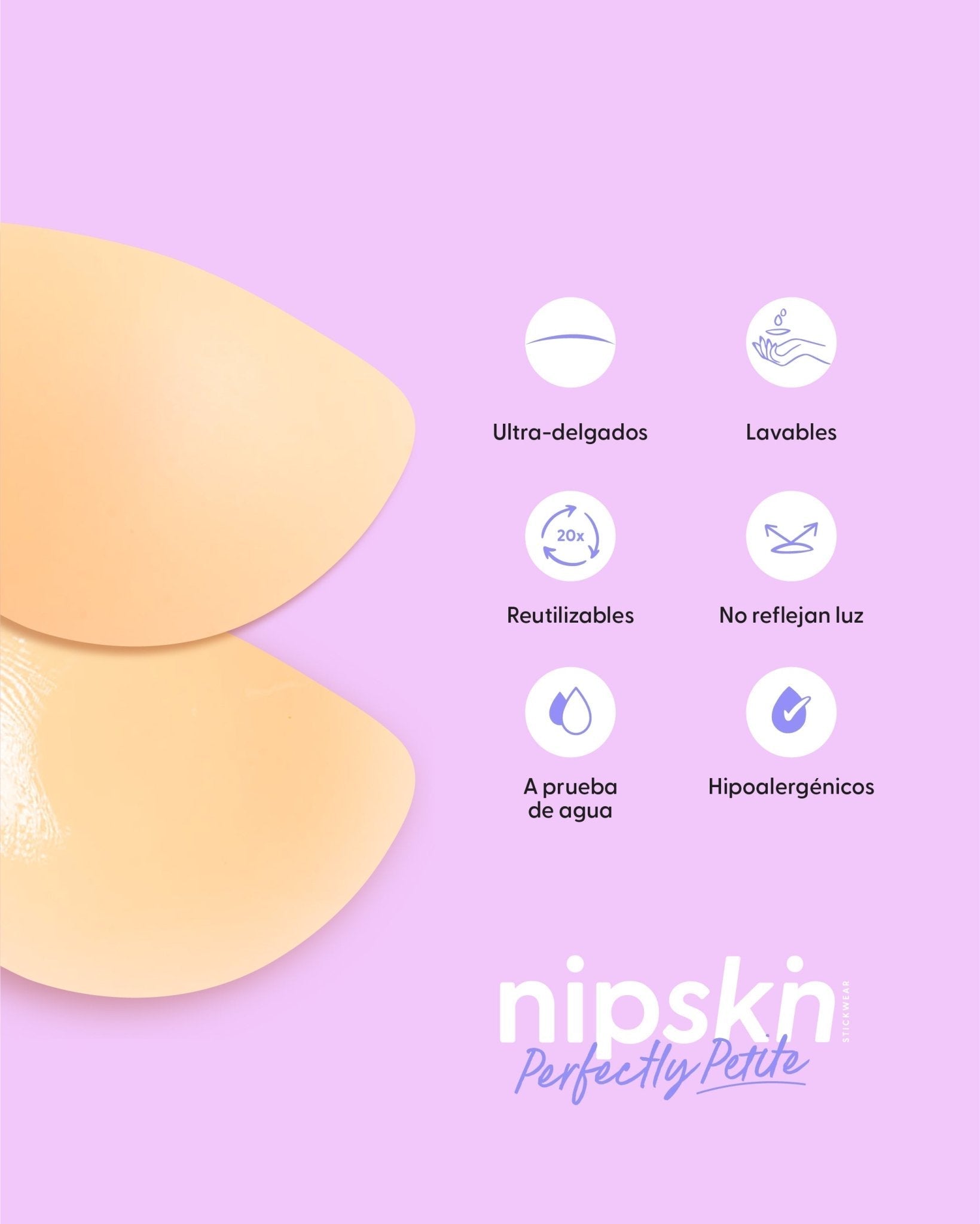 Cubre Pezones de Silicona para Senos Pequeños - Nipskin® - Nipskin Salvador