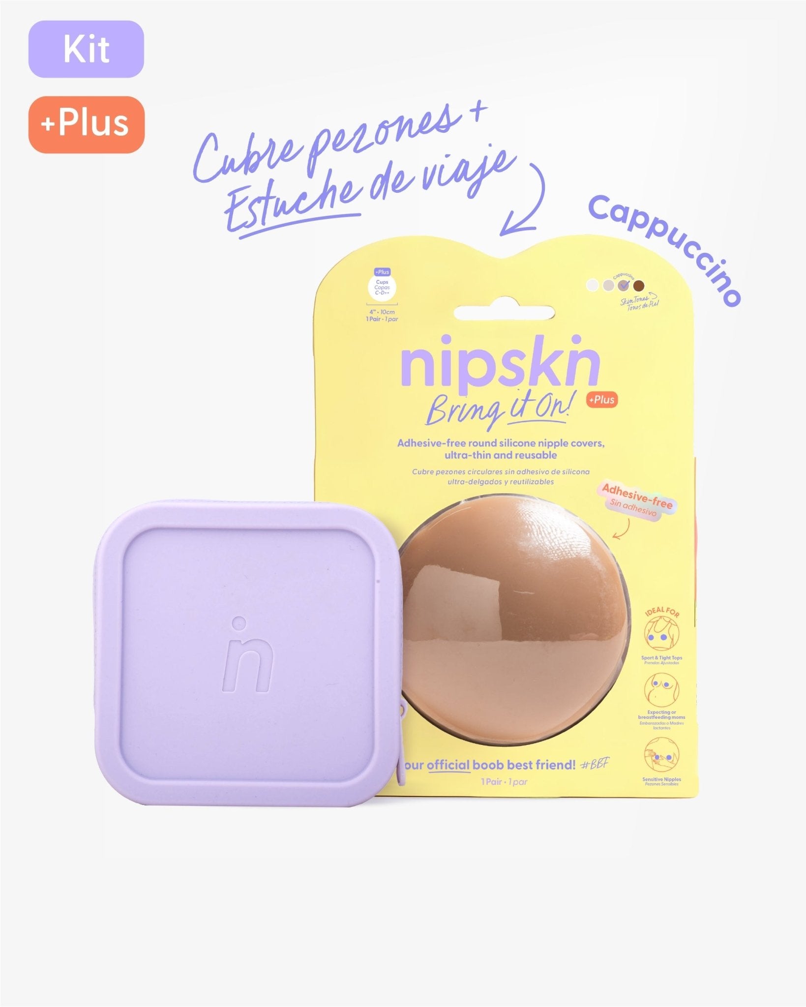 Cubre pezones Sin Adhesivo de silicona más Estuche, Bring It On | Nipskin® - Nipskin Salvador