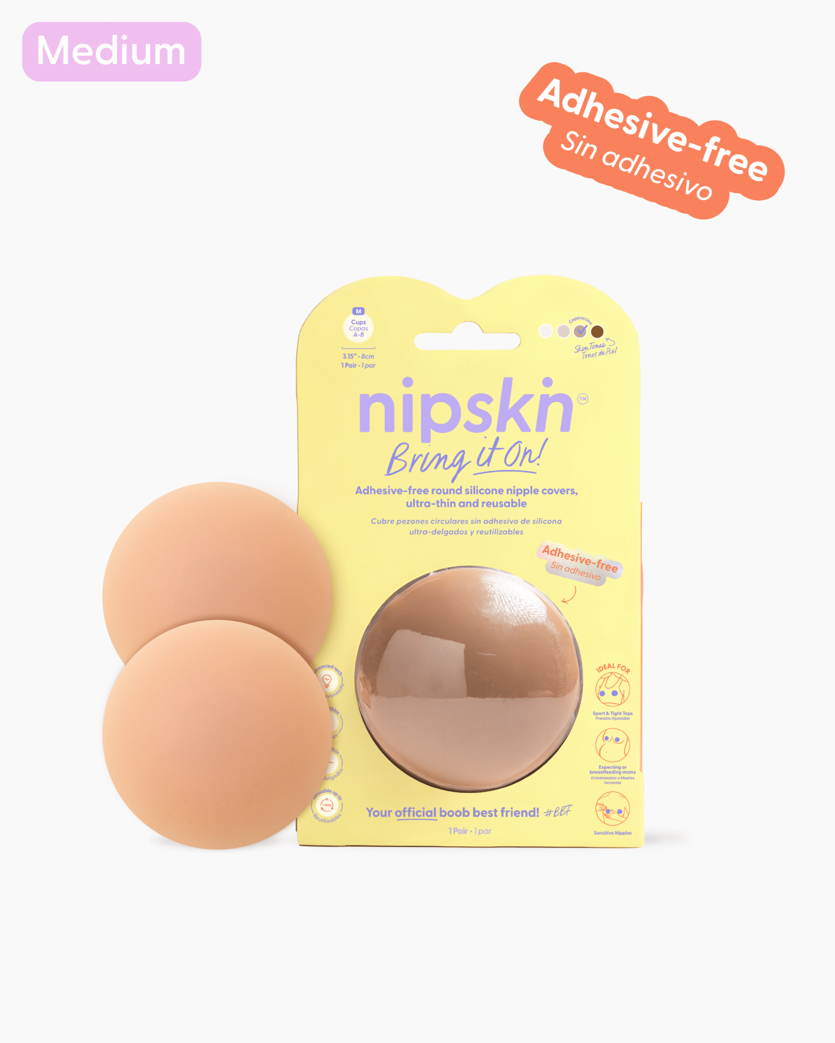 Cubre pezones Sin Adhesivo Reutilizables, Bring It On | Nipskin® - Nipskin Salvador