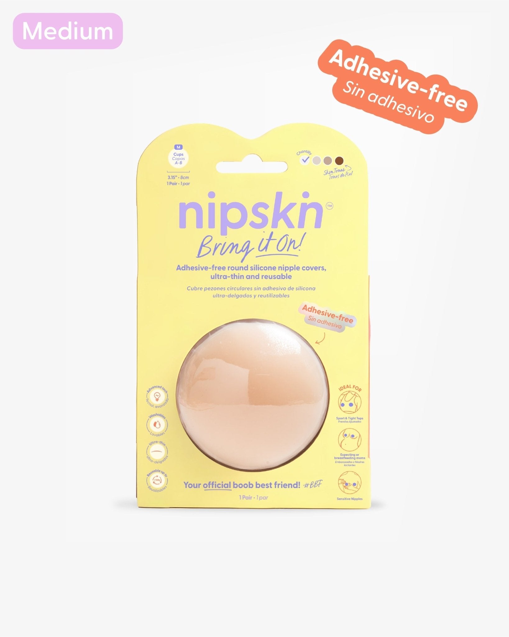 Cubre pezones Sin Adhesivo Reutilizables, Bring It On | Nipskin® - Nipskin Salvador