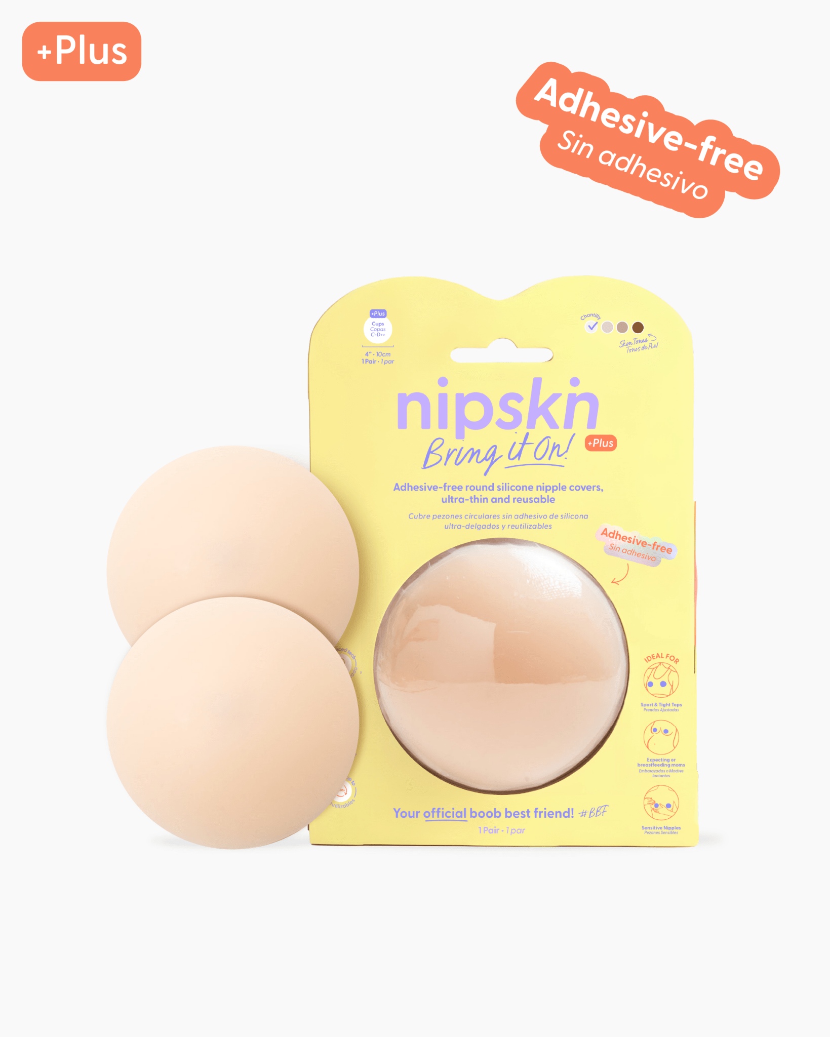 Cubre pezones Sin Adhesivo Reutilizables, Bring It On | Nipskin® - Nipskin Salvador
