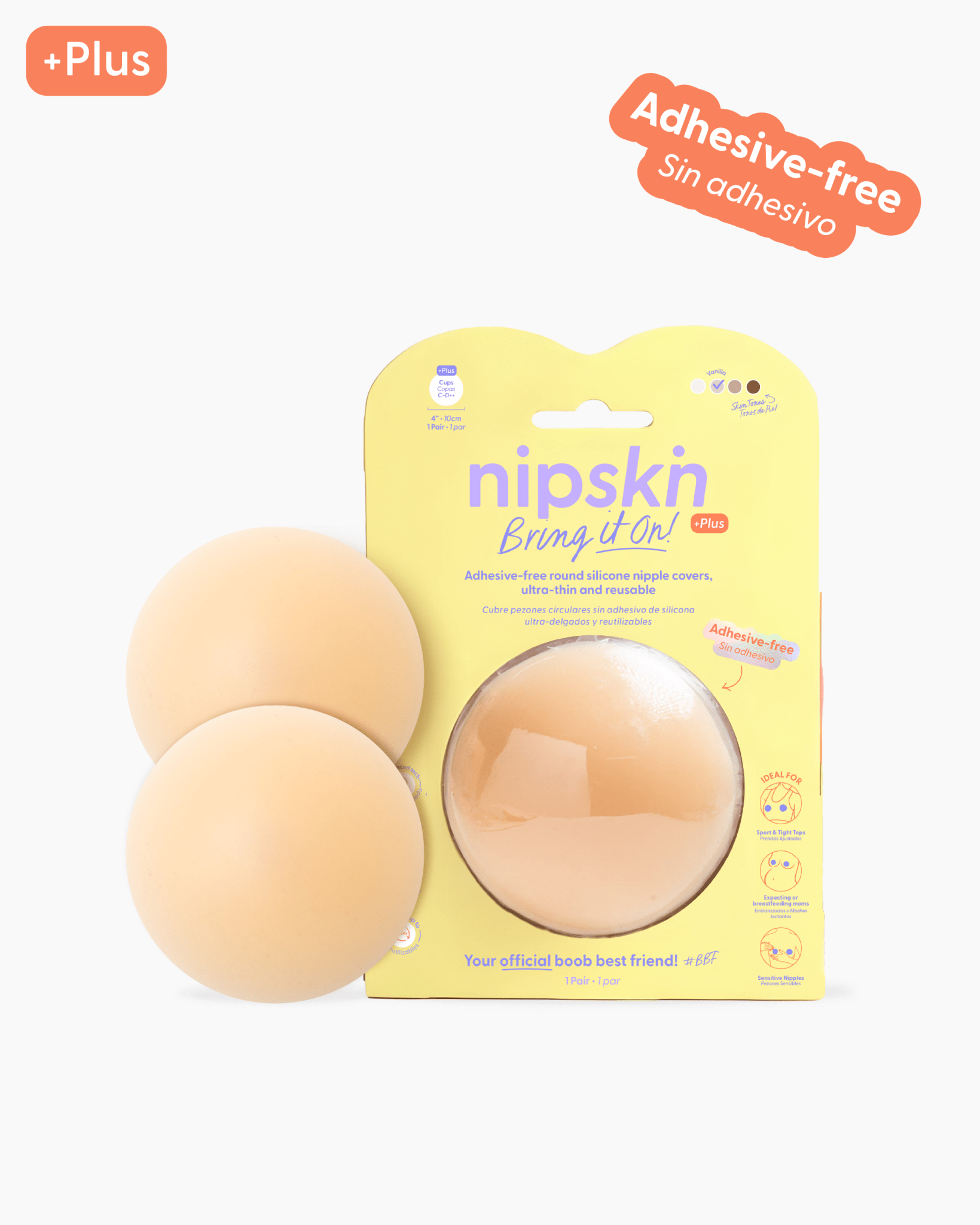 Cubre pezones Sin Adhesivo Reutilizables, Bring It On | Nipskin® - Nipskin Salvador