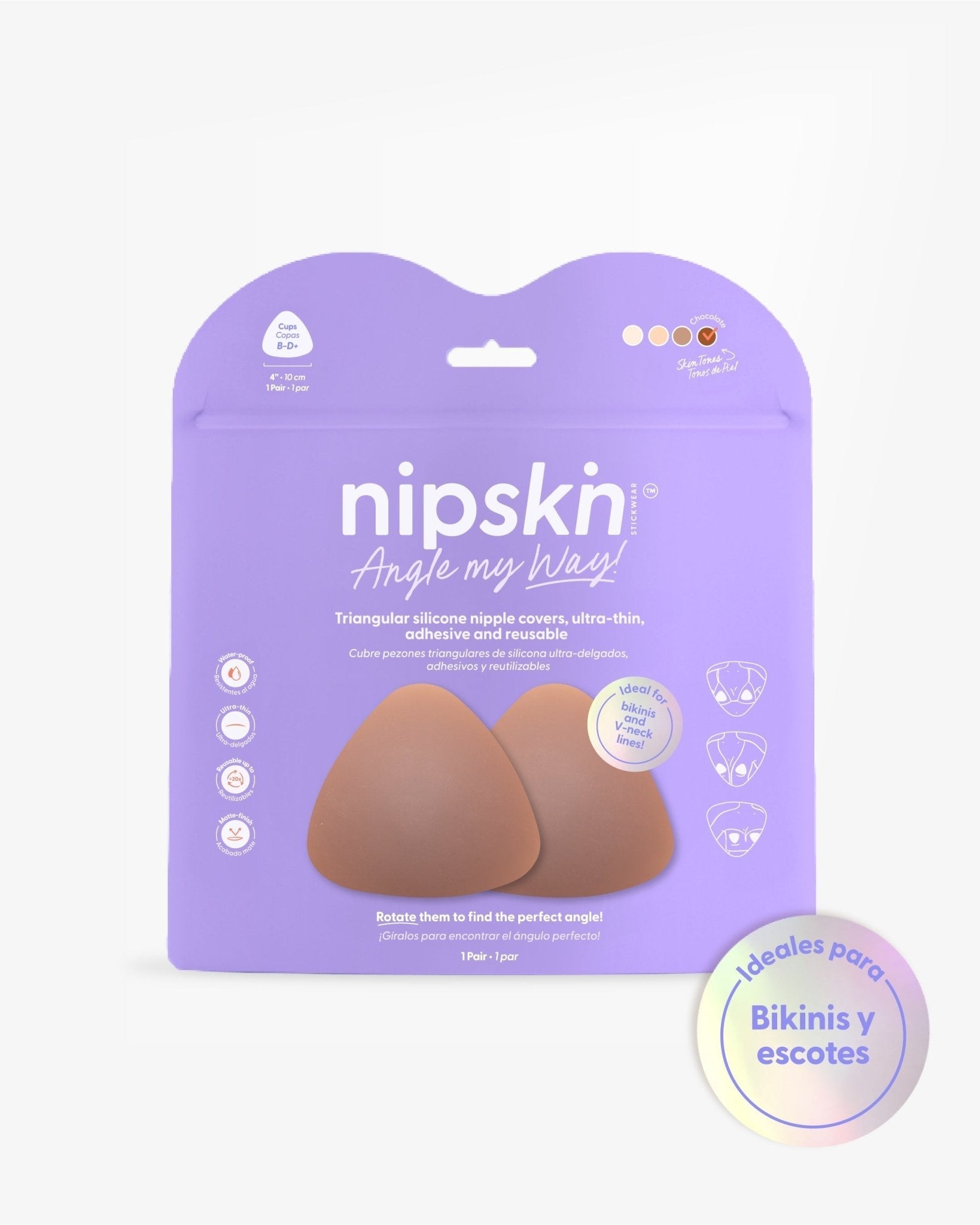Cubre Pezones Triangulares de Silicona - Nipskin® - Nipskin Salvador
