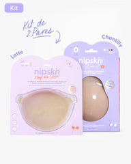 Kit Brasier Adhesivo + Copas Adhesivas en Silicona (Talla PLUS) - Nipskin® - Nipskin Salvador