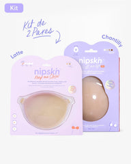 Kit Brasier Adhesivo + Copas Adhesivas en Silicona (Talla PLUS) - Nipskin® - Nipskin Salvador