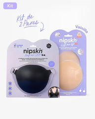 Kit Brasier Adhesivo + Copas Adhesivas en Silicona (Talla PLUS) - Nipskin®