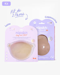 Kit Brasier Adhesivo + Copas Adhesivas en Silicona (Talla PLUS) - Nipskin®