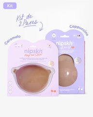 Kit Brasier Adhesivo + Copas Adhesivas en Silicona (Talla PLUS) - Nipskin®