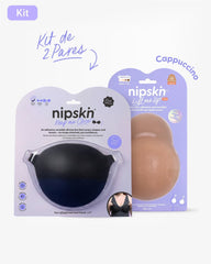 Kit Brasier Adhesivo + Copas Adhesivas en Silicona (Talla PLUS) - Nipskin®