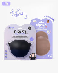 Kit Brasier Adhesivo + Copas Adhesivas en Silicona (Talla PLUS) - Nipskin®