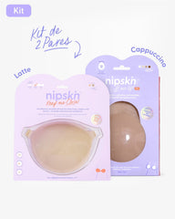 Kit Brasier Adhesivo + Copas Adhesivas en Silicona (Talla PLUS) - Nipskin®