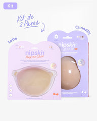 Kit Brasier Adhesivo + Copas Adhesivas en Silicona (Talla PLUS) - Nipskin®