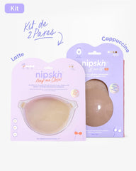 Kit Brasier Adhesivo + Copas Adhesivas en Silicona (Talla PLUS) - Nipskin®