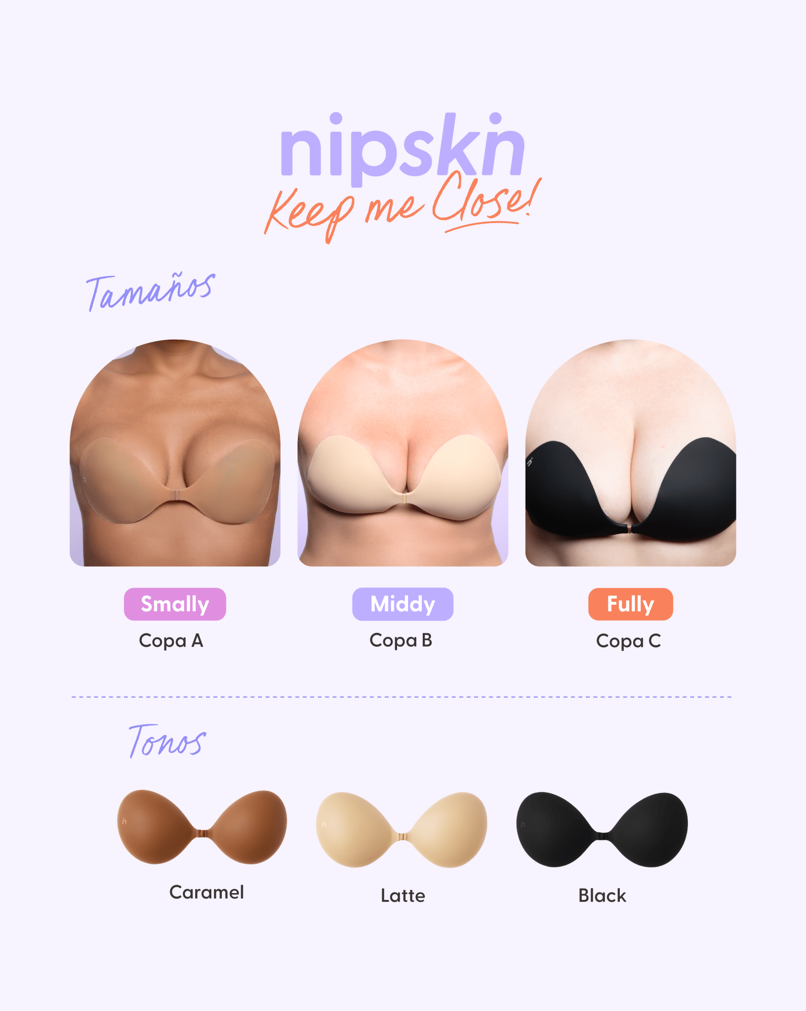 Kit Brasier Adhesivo de Silicona + Cinta Doble Faz. Keep Me Close + Fashion Tape - Nipskin® - Nipskin Salvador