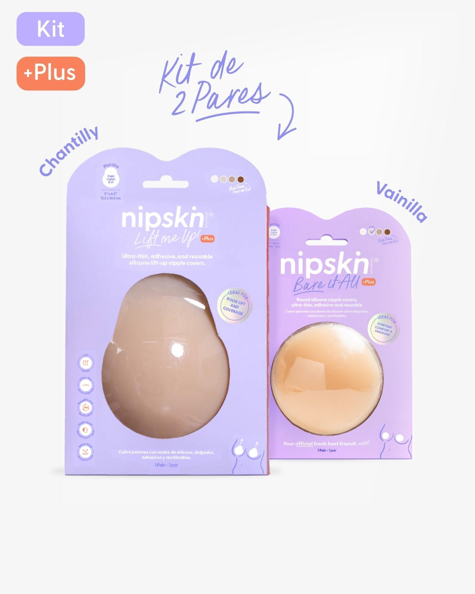 Kit x2 Copas Adhesivas de Silicona - Nipskin® - Nipskin Salvador