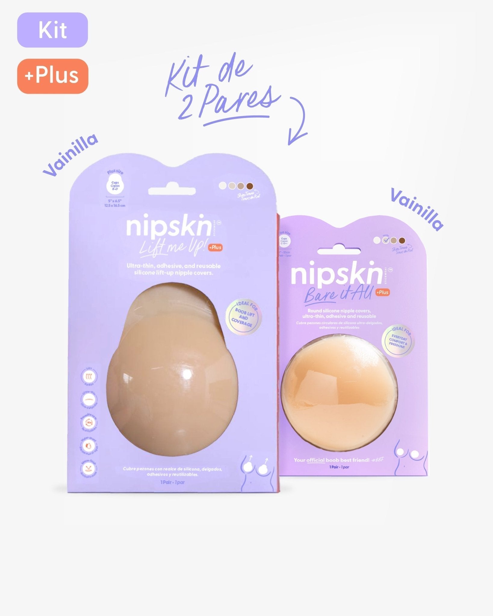Kit x2 Copas Adhesivas de Silicona - Nipskin® - Nipskin Salvador