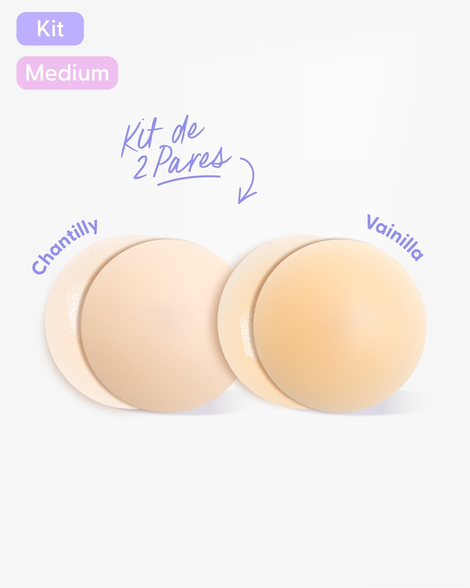 Kit x2 Cubre pezones Adhesivos Invisibles para Mujer - Nipskin® - Nipskin Salvador