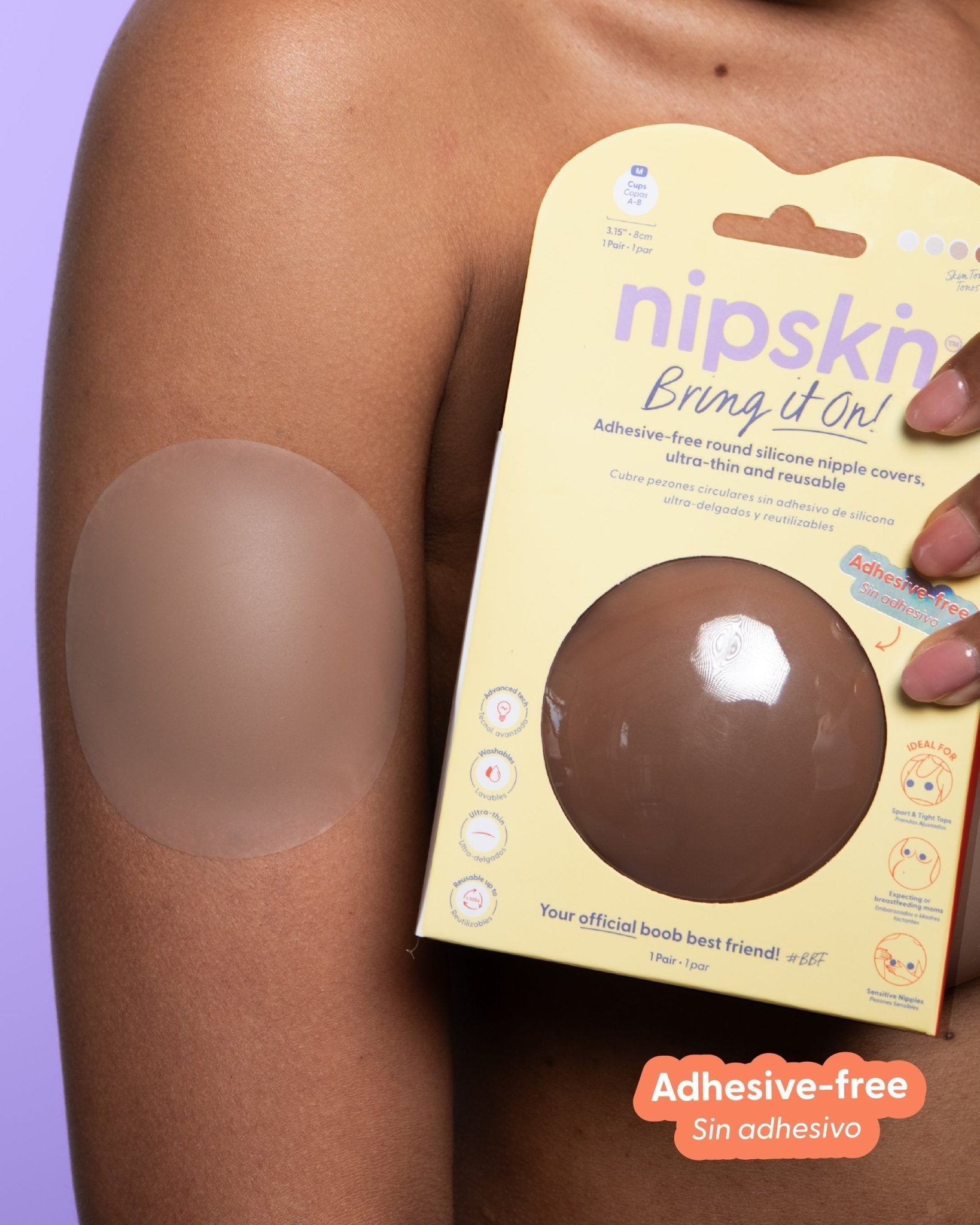 Kit x2 Cubre pezones Sin Adhesivo Reutilizables, Bring It On | Nipskin® - Nipskin Salvador