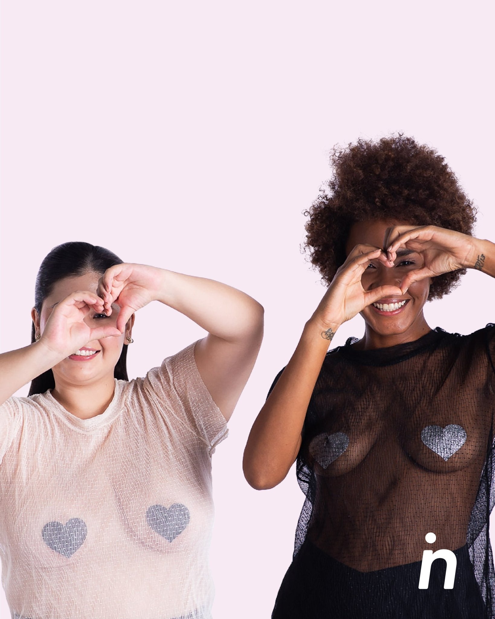 Party Heart - Stickers para cubrir los pezones de un solo uso, 2 pares - Nipskin Salvador